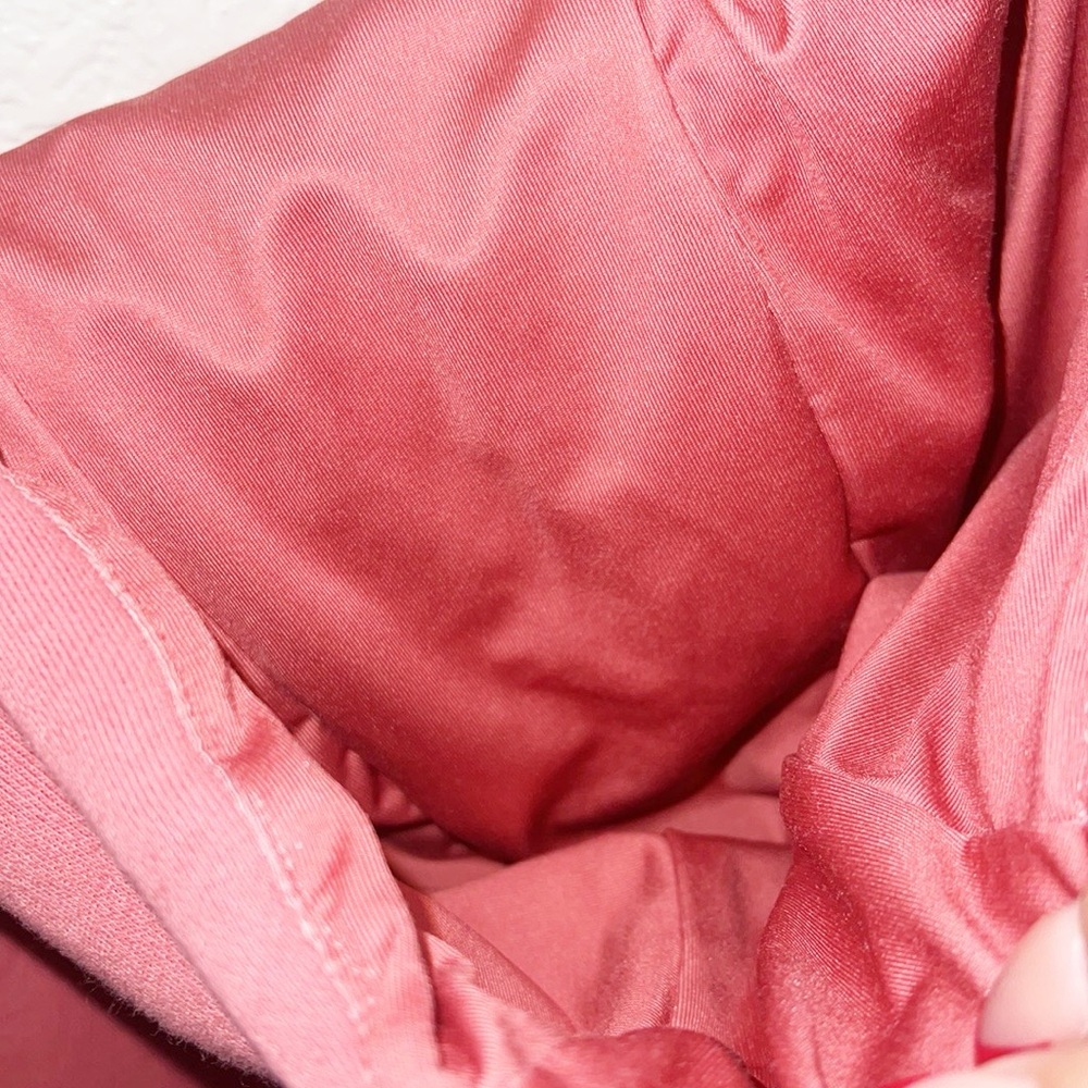 AYBL Women’s Ultra Crop Pink Full Zip Jacket With Hood - Picture 10 of 10
